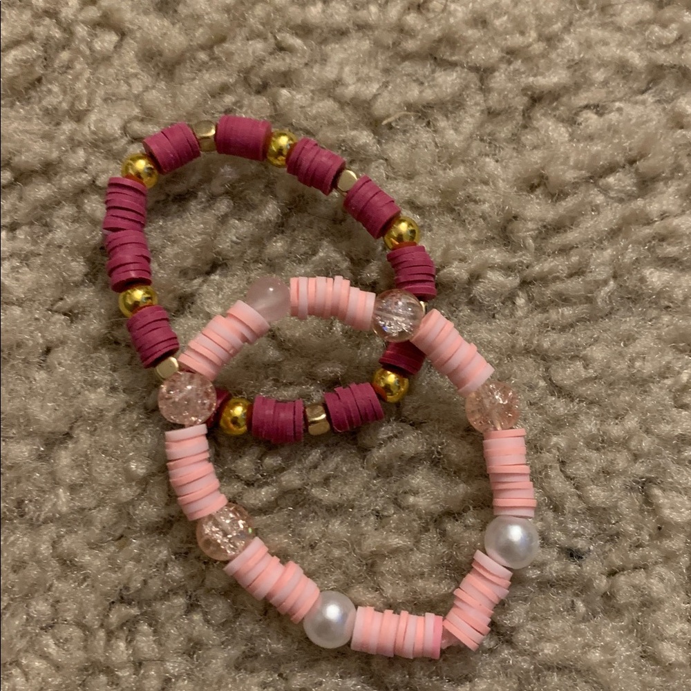 handmade upcycled beaded bracelets